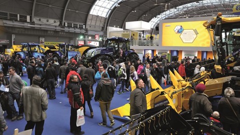The New Holland stand at the Agrotech press conference