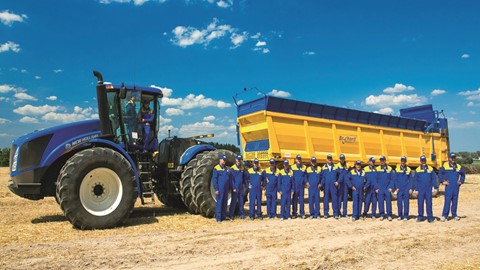 Brochard Constructeur set the World Record for manure spreading in 24 hours powered by the most powerful T9 tractor