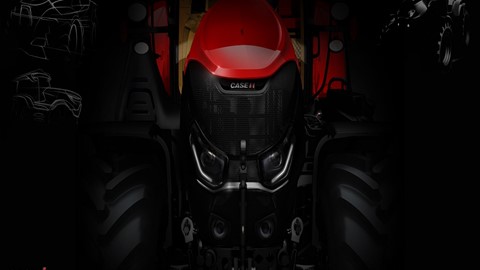 A concept sketch for the New Case IH Optum Tractor by Dwayne Jackson