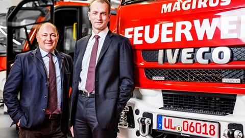 left: Andreas Klauser, Brand President Case IH and Steyr right: Marc Diening, CEO Magirus