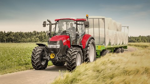 Case IH Luxxum Tractor on the Road