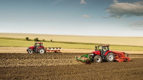 Case IH Luxxum Tractors working in the Field