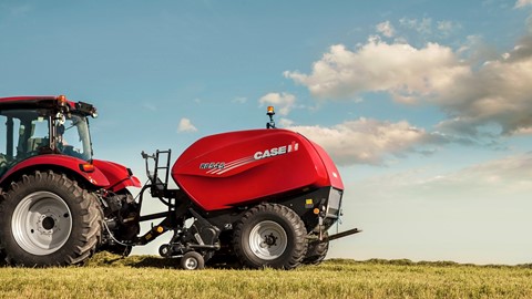 Case IH RB Fixed Chamber Round Baler 545 in the Field