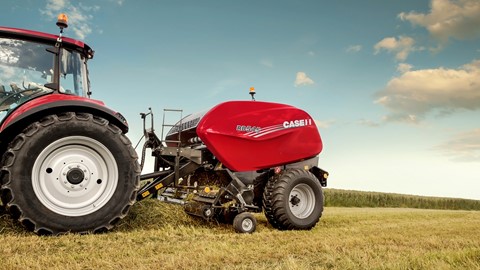 Case IH RB Fixed Chamber Round Baler 545 in the Field