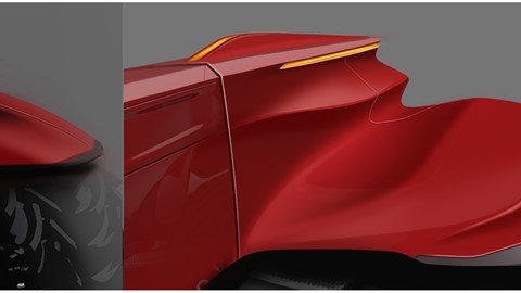 Design sketches for key product details - rear top section, rear fender and sensor package features the Case IH Magnum