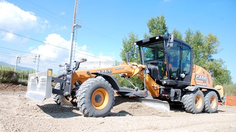 The 836 C grader at work in Italy