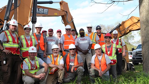 CASE Construction Equipment, Southeastern Equipment and Paladin Attachments provided equipment and product support