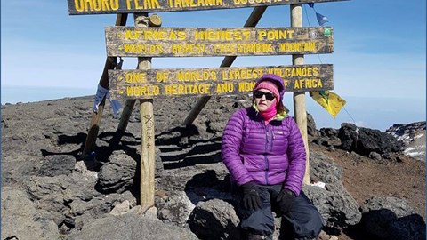 Jane Whittle, CASE's Dealer Development Manager, climbs Mount Kilimanjaro