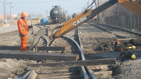 CASE Railway Backhoe