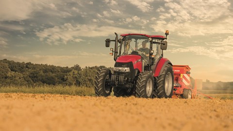 The Farmall C conducting open field work