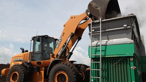 With increased fuel efficiency and an SCR-only Tier 4 engine, the 921F wheel loader helps Chamness Technology