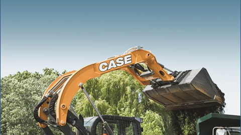 CASE SV340 loading a truck