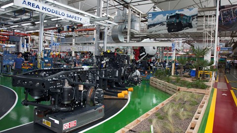 Inside the Iveco plant in Madrid