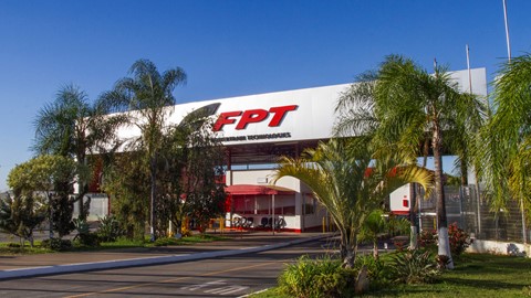 Exterior of FPT Industrial engine plant in Sete Lagoas, Brazil