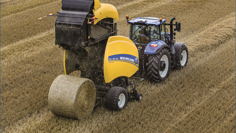 The IntelliBale™ system automates the tractor and baling control functions