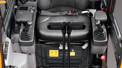 CASE C Series Mini Excavator  operator station