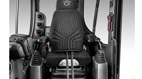 CASE Construction Mini Excavator Interior