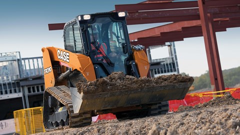 CASE Construction TR310 compact track loader in the new Case livery