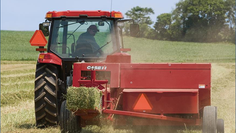 CASE IH Small Square Baler baling hay