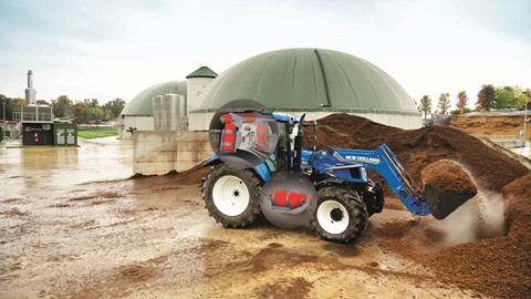 New Holland T6 Methane Power tractor prototype has a capacity of 52 litres