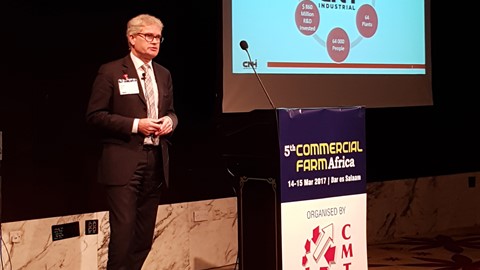 Case IH’s speaker at this event, Tom Davies, leads the company’s Middle East and Africa team