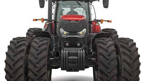 Case IH Optum tractor on duals