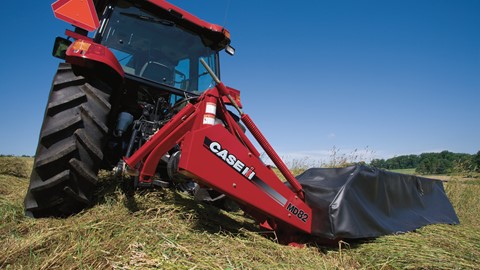 Case IH Rotary Disc Mower at work