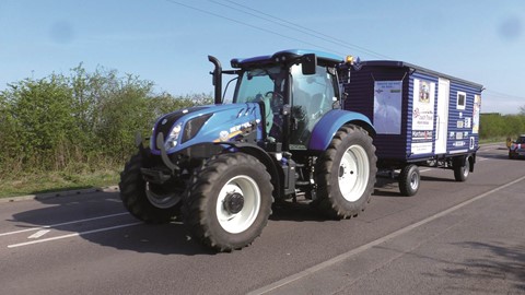 New Holland tractors on 5000 mile Blue Force Coastline Tractor Challenge