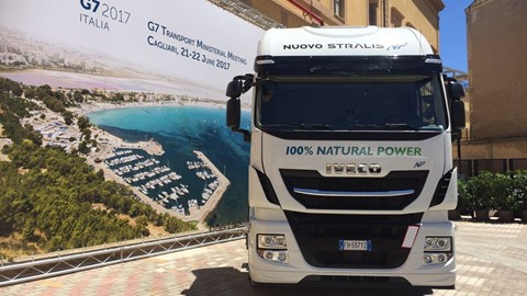 IVECO Stralis NP in Cagliari for G7 Transport Ministers' Meeting