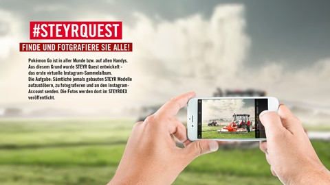 STEYR Quest - the first virtual collective album for all 140 tractors ever produced by the Austrian manufacturer.