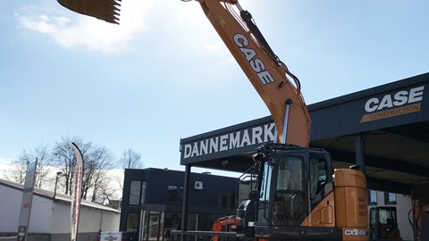 First CASE CX245D SR excavator delivered is at work on Belgium jobsite