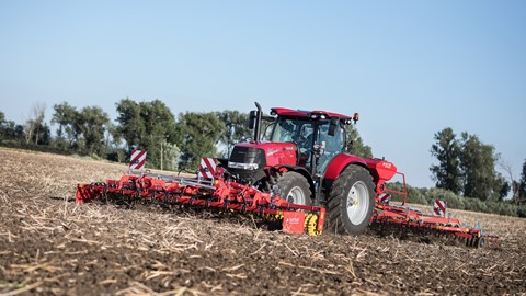 Case IH Puma Tractor undertaking cultivation