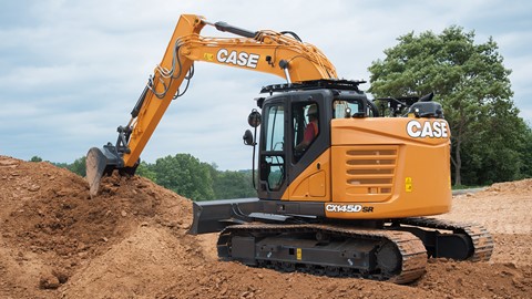 CASE CX145D SR Minimum-Swing Crawler Excavator