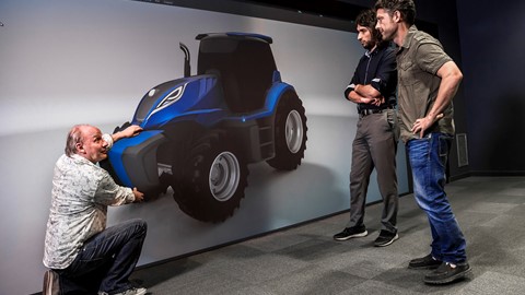 Virtual 3D modelling of the New Holland methane powered concept tractor