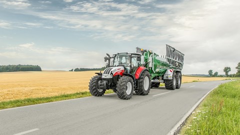Steyr Multi 4120 Transport On Road