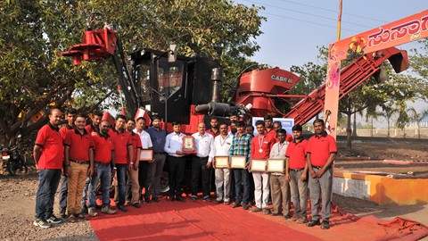 Case IH Sugarcane Harvester records highest harvesting in 3.5 hours in India
