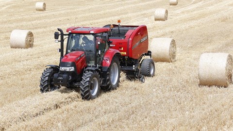 Case IH Round Baler 455 in the field