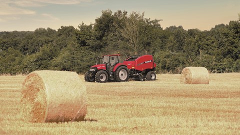 Case IH Round Baler 455 in the field