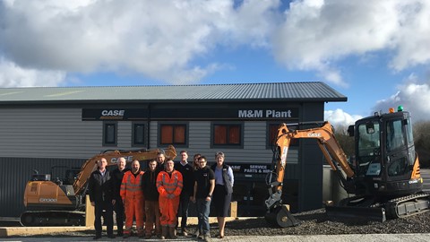 CASE dealer M&M Plant opens its £1M new head office and depot