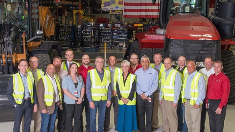 North Dakota Governor Doug Burgum and Labor Commissioner Michelle Kommer Visit CNH Industrial Manufacturing Facility