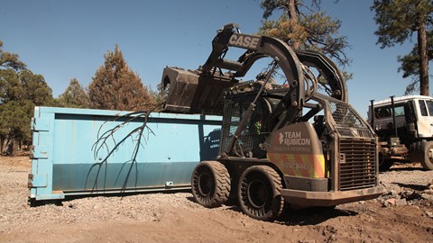 CASE, Titan Machinery and Sonsray Machinery Provide Equipment for Wildfire Cleanup Operation