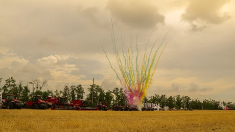 Case IH field days in Rostov, Russia