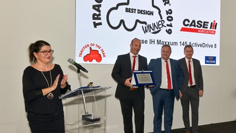 Case IH Maxxum 145 Multicontroller awarded Tractor of the Year and Best Design title for 2019