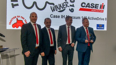 Case IH Maxxum 145 Multicontroller awarded Tractor of the Year and Best Design title for 2019