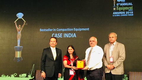 Mr. Ajay Aneja accepting Best Seller award on behalf of CASE India