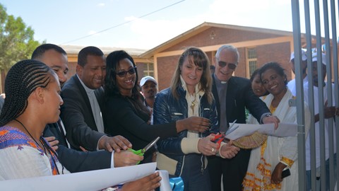 CNH Industrial representatives opening the new TechPro² course in Ethiopia