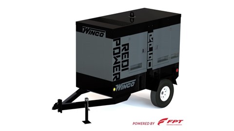 Winco RP 60 mobile generator equipped with FPT Industrial’s F34 47 kWe Tier 4 Final engine