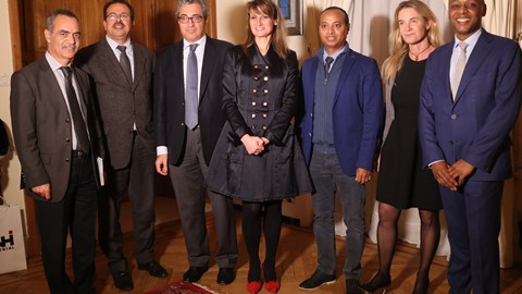 Group photo: FAO, Tunisian Ministry of Agriculture, Water Resources and Fisheries, DG-ACTA, CNH Industrial, New Holland