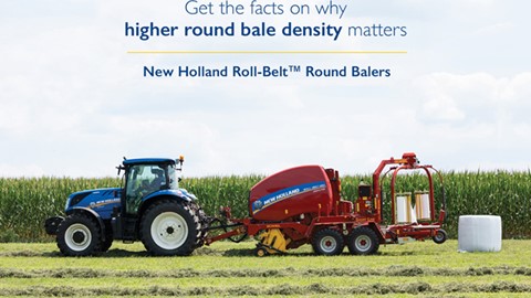 Penn State study finds New Holland Roll-Belt™ Round Balers lead industry in bale density