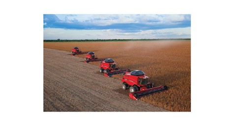 Colheitadeiras da Case IH são destaques da marca na Expodireto